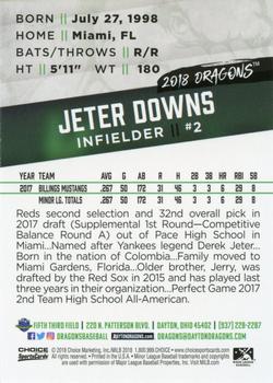 2018 Choice Dayton Dragons #NNO Jeter Downs Back