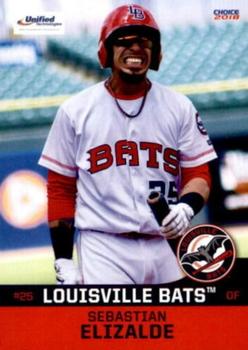 2018 Choice Louisville Bats #07 Sebastian Elizalde Front