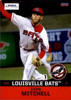 2018 Choice Louisville Bats #21 Evan Mitchell Front