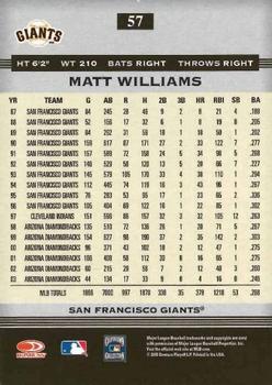 2005 Donruss Greats - Signature Gold HoloFoil #57 Matt Williams Back