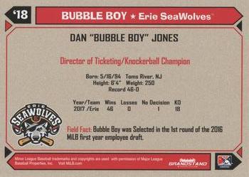 2018 Grandstand Erie SeaWolves #NNO Bubble Boy Back