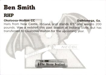 2004 Keene Swamp Bats #6 Ben Smith Back