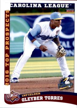2016 Choice Carolina League Top Prospects #12 Gleyber Torres Front