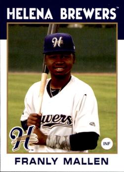 2016 Grandstand Helena Brewers #16 Franly Mallen Front