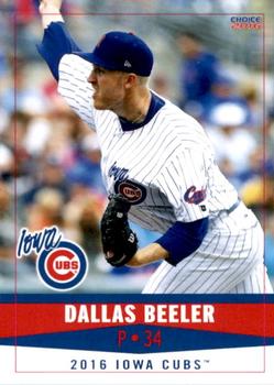 2016 Choice Iowa Cubs #4 Dallas Beeler Front