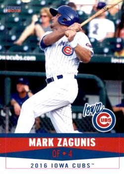 2016 Choice Iowa Cubs #34 Mark Zagunis Front