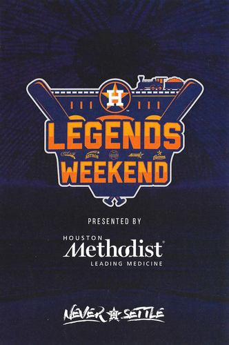 2018 Houston Astros Legends Weekend Photocards #NNO Larry Dierker Back