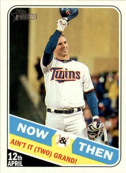 2018 Topps Heritage - Now & Then #NT-2 Joe Mauer Front
