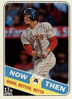 2018 Topps Heritage - Now & Then #NT-7 Mookie Betts Front