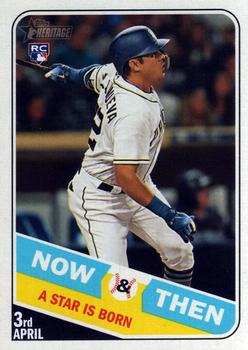 2018 Topps Heritage - Now & Then #NT-8 Christian Villanueva Front