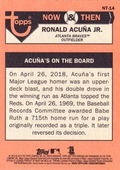 2018 Topps Heritage - Now & Then #NT-14 Ronald Acuña Jr. Back