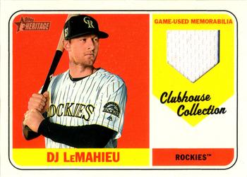 2018 Topps Heritage - Clubhouse Collection Relics High Number #CCR-DL DJ LeMahieu Front