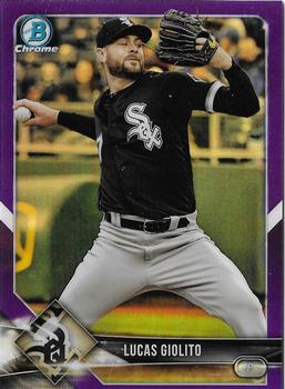 2018 Bowman Chrome - Purple Refractor #18 Lucas Giolito Front