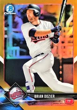 2018 Bowman Chrome - Gold Refractor #90 Brian Dozier Front