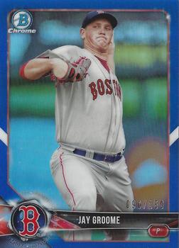 2018 Bowman Chrome - Prospects Blue Refractor #BCP212 Jay Groome Front