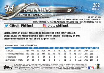 2018 Topps - All-Star Game #202 Brett Phillips Back