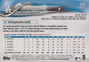 2018 Topps - All-Star Game #350 Clayton Kershaw Back