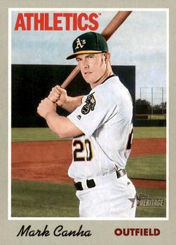 2019 Topps Heritage #102 Mark Canha Front