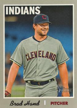 2019 Topps Heritage #257 Brad Hand Front