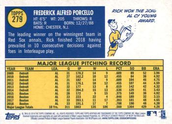 2019 Topps Heritage #279 Rick Porcello Back