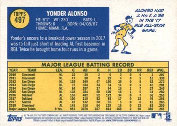 2019 Topps Heritage #497 Yonder Alonso Back