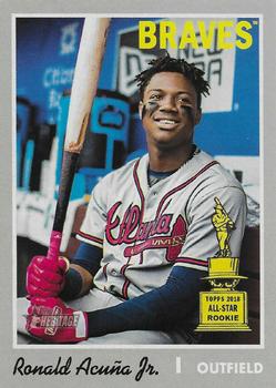 2019 Topps Heritage #500 Ronald Acuna Jr. Front