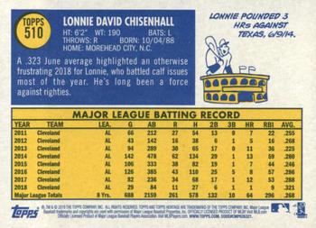 2019 Topps Heritage #510 Lonnie Chisenhall Back