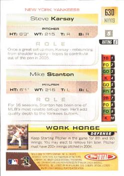 2005 Topps Total #630 Mike Stanton / Steve Karsay Back