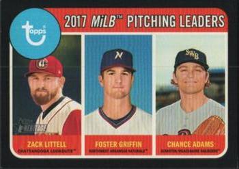 2018 Topps Heritage Minor League - Black #198 Chance Adams / Zack Littell / Foster Griffin Front