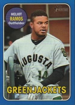 2018 Topps Heritage Minor League - Blue #135 Heliot Ramos Front