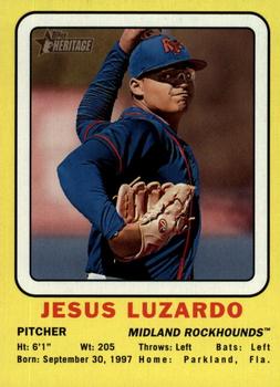 2018 Topps Heritage Minor League - 1969 Collector Cards / Transogram #69CC-JL Jesus Luzardo Front