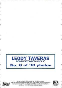 2018 Topps Heritage Minor League - 1969 Deckle #6 Leody Taveras Back