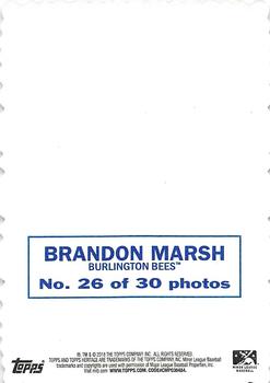 2018 Topps Heritage Minor League - 1969 Deckle #26 Brandon Marsh Back