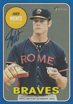 2018 Topps Heritage Minor League - Real One Autographs Blue #ROA-JW Joey Wentz Front