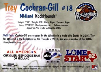 2018 Grandstand Midland RockHounds #8 Trey Cochran-Gill Back