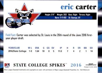 2016 Grandstand NY-Penn League All-Star Game North/South #NNO Eric Carter Back