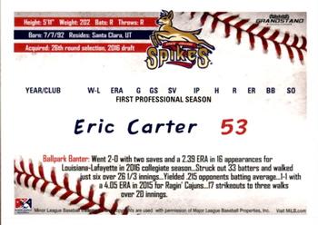 2016 Grandstand State College Spikes #5 Eric Carter Back