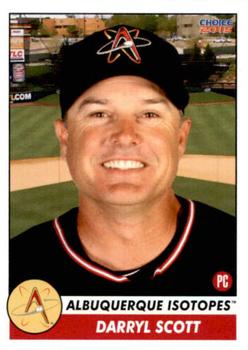 2015 Choice Albuquerque Isotopes #4 Darryl Scott Front