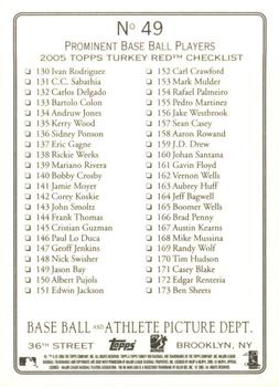 2005 Topps Turkey Red #49 A Close Play Jimmy Rollins Back