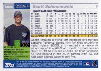 2005 Topps Updates & Highlights #UH26 Scott Schoeneweis Back