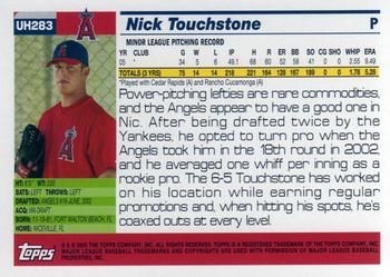 2005 Topps Updates & Highlights #UH283 Nick Touchstone Back