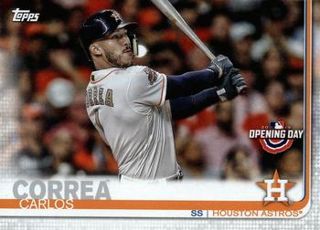 2019 Topps Opening Day #53 Carlos Correa Front
