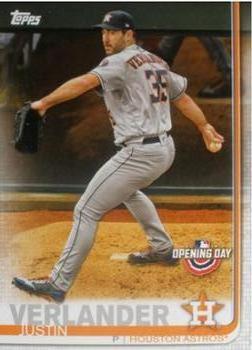 2019 Topps Opening Day #3 Justin Verlander Front