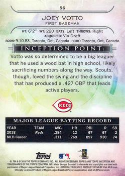 2019 Topps Inception #56 Joey Votto Back