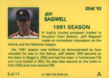 1992 Star Jeff Bagwell #3 Jeff Bagwell Back