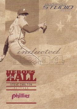 2005 Donruss Studio - Heroes of the Hall #HH-14 Steve Carlton Front