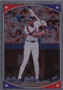 1987 Topps Stickers Hard Back Test Issue #159 Darryl Strawberry Front