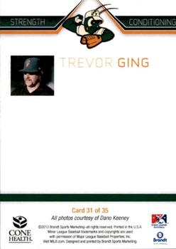 2013 Brandt Greensboro Grasshoppers #31 Trevor Ging Back