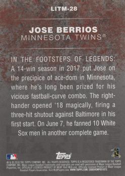 2018 Topps Update - Legends in the Making #LITM-28 Jose Berrios Back