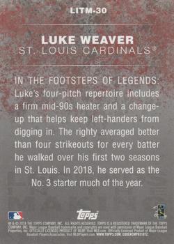 2018 Topps Update - Legends in the Making #LITM-30 Luke Weaver Back